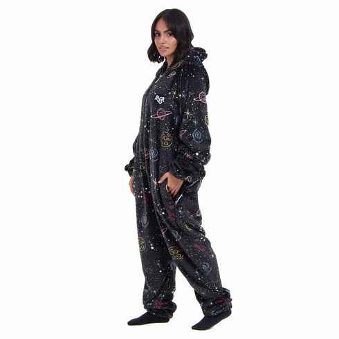 Snuggs Blanket Onesie Black Space